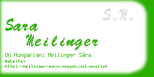 sara meilinger business card